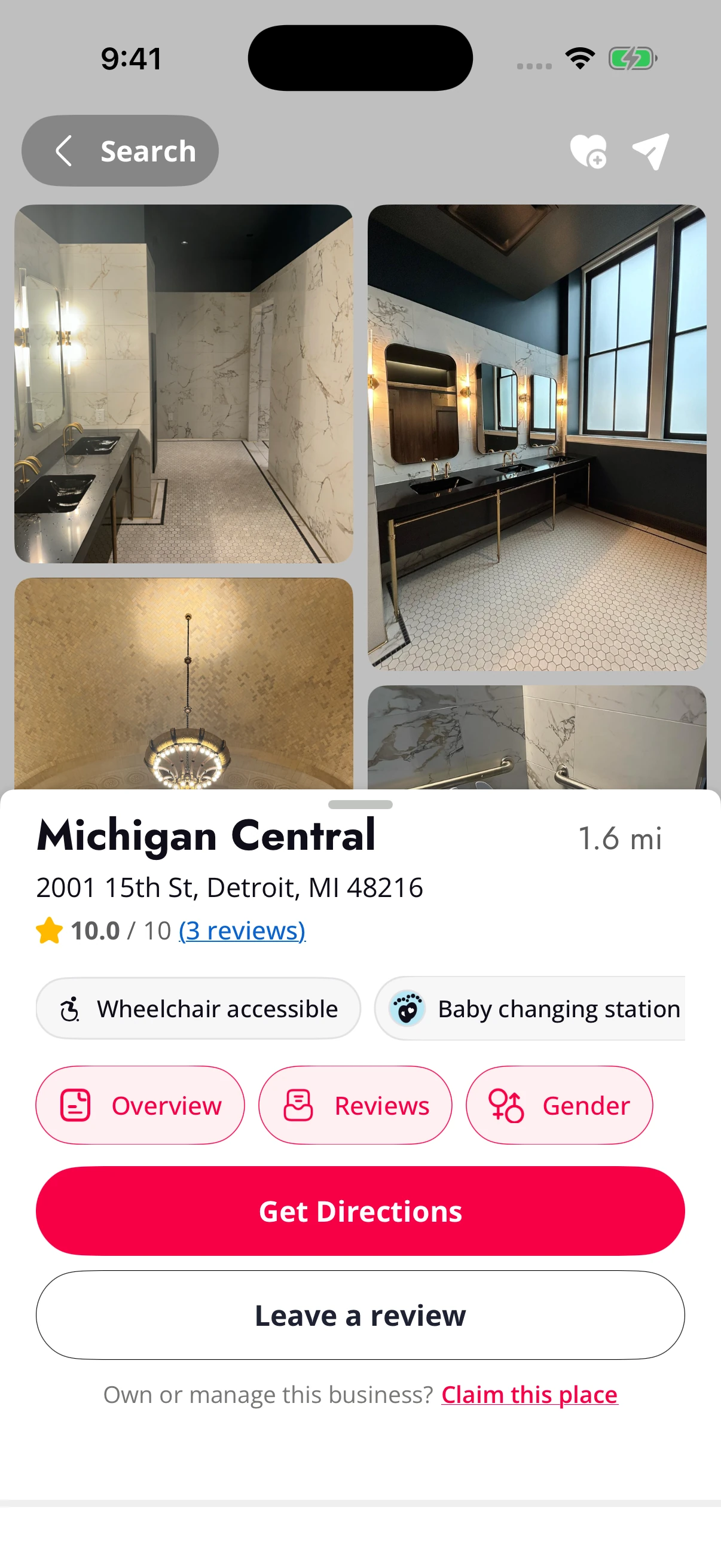 Michigan Central in Shooki with restroom photos, a 10 out of 10 rating from 3 reviews, and accessibility amenities